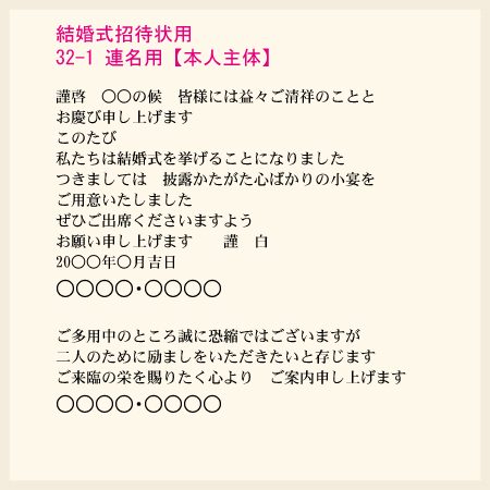 グリーティングプラン 文例 はがきの結婚式